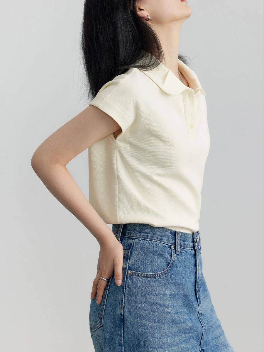 ŠIKS VEN Sieviešu T-krekli korejas Cietā Īsām Piedurknēm Džemperis Topi Vienkāršu Gadījuma Moderns Tees Birojs Dāmu Apģērbu Vasaras Jauno 2023