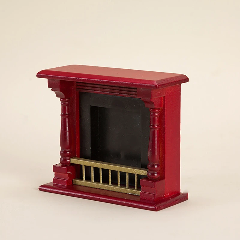 1:12 Leļļu Namiņš Miniatūra, Retro Kamīnu, Kabinets Modelis Lelles Māju Dzīvojamās Istabas Mēbeles Apdares Rotaļlietas Piederumi
