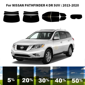 Sagrieztos nanoceramics auto UV Window Tint Komplekts Automobiļu Logu Plēves Priekš NISSAN PATHFINDER DR 4 SUV 2013. - 2020. gadam