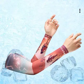 Ledus Zīda Ledus Piedurknēm UV Izturīgs Unisex Jāšanas Cimdi Piedurknēm Paslēptu Tetovējumus Saules Aizsardzības Roku Piedurknēm Segtu Zvejas