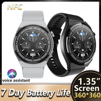 Par HW3 MAX Smart Watch Cilvēks NFC 7 Dienas Akumulatoru Dzīves Profesionālā Sporta Režīmā Atbildēt uz Zvanu, Fitnesa Tracker Smartwatch 2023