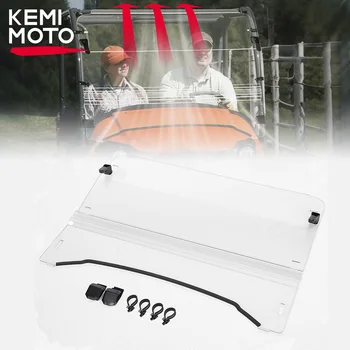 KEMIMOTO Front Flip, Locīšanas Vējstikla pret Skrāpējumiem Pilnībā Salocīt, Priekšējā Loga Saderīgs ar Kubota RTV 400 500 520