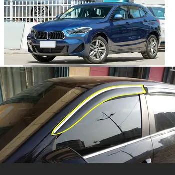 Auto Virsbūves Stils Uzlīmes, Plastmasas Logu Stikls Vēja Sejsegu Lietus/Saules Aizsargs, Ventilācijas Detaļas BMW X2 2019 2020 2021 2022