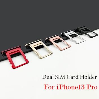 Dual SIM Kartes Turētājs iPhone 13 Pro iPhone13Pro Simcard Slots Sim Kartes Metāla Paplātes Simcard adapteris Ar Atvērtu Izvirzīto Pin Atslēga