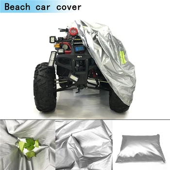 M L XL 2XL 3XL Sudraba Universālā Beach Kvadraciklu ATV Aizsargs Segtu Ūdensizturīgs Saule, Lietus Anti-UV, Par Motorollera Kart Motociklu