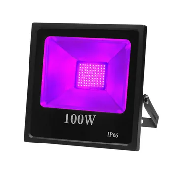 100W LED UV Melns Gaiši Melns prožektors DJ Skatuves Mazgāt Melnā Gaisma UV IP66 Āra LED Konservēšanas Gaisma Spīd Puse, Skatuves Dekori