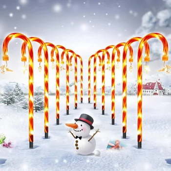 SMY Ziemassvētku Apgaismojums Āra LED Dārza Gaismas Atmosfēru Gaismas Jaunā Gada, Ziemassvētku Rotājumi 12PCS
