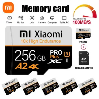 Xiaomi Atmiņas Karti 1 TB 2 TB Mikro Mini TF Kartes A2 Pro Plus ātrgaitas Class10 viedkaršu 512 GB un 256 gb 128GB Kameras/P