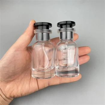 30ml Caurspīdīga Stikla Mini Smaržu Izsmidzināšanas Pudele Var atkārtoti Uzpildīt Un Nav Viegli Noplūdes Portatīvie Mini Šķidruma Uzglabāšanas Tvertnes