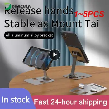 1~5GAB Universālā Visus Alumīnija Sakausējuma Portatīvo Planšetdatoru Turētājs iPad Turētājs Tablet Stand Mount Regulējams Elastīga Mobilais Tālrunis