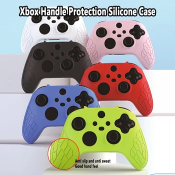 Xbox Sērijas X Rīkoties ar Silikona Aizsardzības Lietu Vāku XSX SX Kontrolieris Antislip Aizsardzības Ādas Roktura Vāciņš Spēļu Piederumi