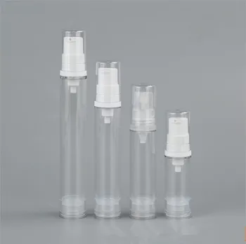 100pcs/daudz 5ml 10 ml 15ml Tukšs Augstspiediena sūkņa plastmasas Pudeles Vakuuma Spiediens, Emulsija, Smidzināšanas Pudeli, Kosmētikas iepakojuma pildīšanas