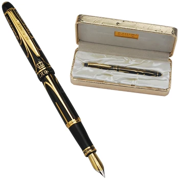 Hercogs Pioneer 14K/8K Zelta 0.5 mm Smalkas Pērļu Fountain Pen Profesionālās Kancelejas preces, Rakstīšanas Rīks Pildspalvu Dāvanu Pildspalvu Komplekts