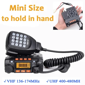QYT-KT8900 Mini 2-Joslu 25W Mobilo Radiosakaru Radiostacija VHF UHF Standarta Versija