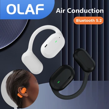 Olaf Gaisa Vadāmību Bezvadu Bluetooth Austiņas Atvērt Auss Sporta HiFi Bezvadu Austiņas Bluetooth 5.2 Austiņas Ar Mikrofonu