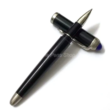 Jinhao Black & Silver Metāla Lodīšu Pildspalva Rullīšu Profesionālās Rakstīšanas Pildspalva JRP020