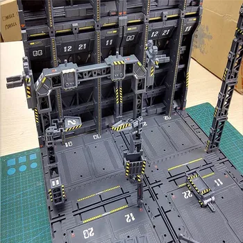 4gab/komplekts DIY Mehāniskās Ķēdes Darbība Displejs Bāzes Mašīna Ligzdu 1/100 Gundam Modelis ar Uzlīmēm