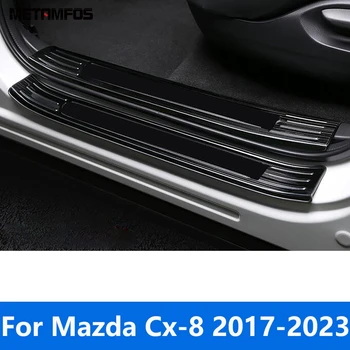Durvju Apmaļu Plate Priekš Mazda Cx-8 Cx8 2018-2021 2022 2023 Laipni Kick Pedāli Slieksni Pretnodiluma Aizsargs Plāksnes Piederumi Car Styling