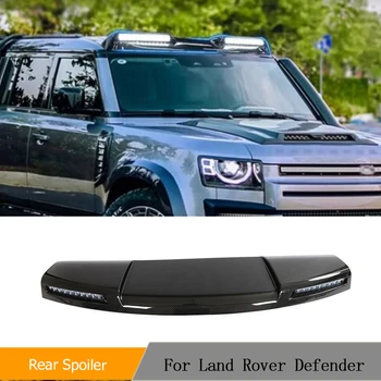 Auto Aizmugurējais Jumta Spoilers Uz Land Rover Defender 2020-2022 Automašīnu Sausā Oglekļa Auto Aizmugurējā Bagāžnieka Jumta Boot Spārna Spoileris Ar dienas gaitas lukturi Led Gaismas