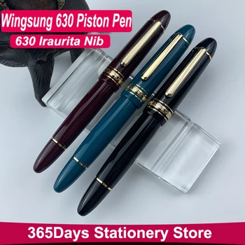Yongsheng 630 Īss Fountain Pen Iraurita Nib 0.5~0.7 mm Nib Virzuļa Sveķu Zelta Klips, Pildspalvas, Kancelejas Biznesa Rakstot Dāvanas
