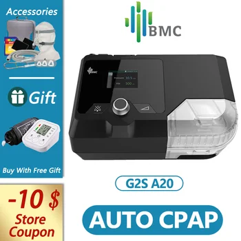 BMC CPAP Ierīce Automātiska Ieelpošanas Spiediens Miega Apnojas Mašīna Anti Krākšana Miega ar CPAP Masku 11 Valodas Uzstādījumi