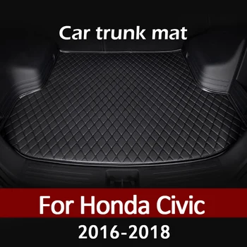 Auto bagāžnieka paklājs Honda Civic 2016 2017 2018 kravas starplikas paklāju interjera aksesuāri vāciņu