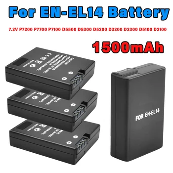 1500mAh EN-EL14 LV EL14 Litija-jonu Kameras Akumulatora LED USB Lādētājs Nikon D3100 D3200 D3300 Uzlādējamo Akumulatoru Nikon 7.2 V