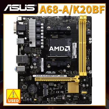ASUS A68-A/K20BF Pamatplates Socket FM2/FM2+ AMD A68H Sākotnējā Desktop PC Motherbaord DDR3 RAM USB2.0 SATA2 PCI-E X16 Micro-ATX