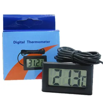 LCD Digitālais Termometrs Bez Akumulatora Saldētavas Mini Termometrs Iekštelpu Āra Elektronisko Termometru, Ar Sensoru