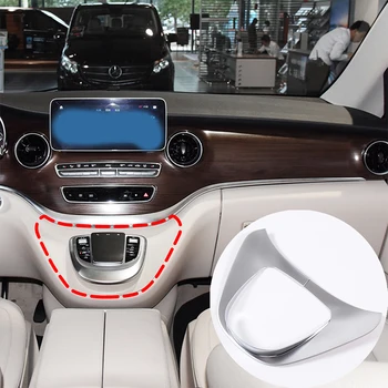 Par Mercedes-Benz V-Class 2015. gadam-2020ABS hromēta Auto Centra Vadības Panelis Uzlīme Automašīnas salona Piederumi