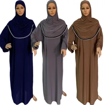Lūgšanu Apģērbs Sievietēm Musulmaņu Kapuci Abaya Eid Ramadāna Islāma Apģērba Drēbes Hijab Niqab Kaftan Kleita Jilbab Khimar Tuvajos Austrumos