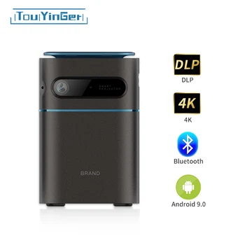 Touyinger D042 DLP Android 9 Mini Portatīvo Projektoru baterija 7000mAh Projektoru 4K LED 5G, WiFi, Bluetooth, Mājas Kino Viedtālrunis
