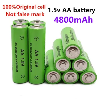 Baterijas alcalines rechargeables 1,5 V AA 4800mAh pour jouets mp3, gaismas mūziku led, nouvelle marque, livraison gratuite