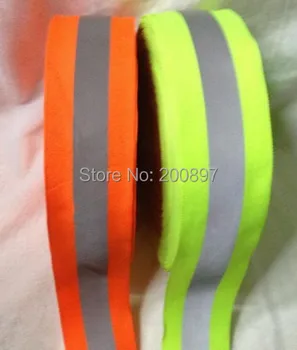 2014. gada Lentas Šūšanas Piederumi Atstarojoša Siksna 5*2cm 50meters Roll Fluorescējoši Dzeltena Oranža Krāsu Izvēle Brīdinājuma Piederumi