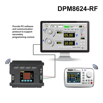 JUNTEK DPM8624-RF 60V24A Tālvadības pulti, Programmējams DC Digitālā Regulēšana Solis uz Leju Sprieguma Barošanas Buks Pārveidotājs Instruments