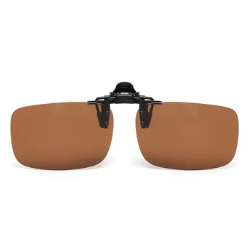 JM Polarizētās Klipu Saulesbrilles Sievietēm, Vīriešiem Vintage Taisnstūra Filp augšu Saulesbrilles Recepšu Brilles UV400