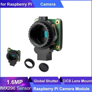 Aveņu Pi Sākotnējo Globālās Slēdža Kameras Modulis 1.6 MP IMX296 Sensoru, pēc Izvēles 6 mm CS 16mm C-mount 8-50mm Objektīvs Pi 4B Nulles