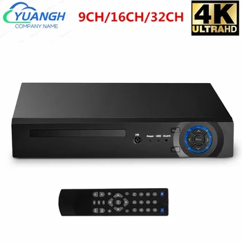 H. 265 IP VRR Ieraksti 4K 9CH 16CH 32CH 8MP, Tīkla Video Ierakstītājs XMEye APP CCTV Drošības Kameras Sistēma