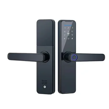 Koka durvju iekštelpu durvis pirkstu nospiedumu slēdzene grafiti, WiFi, Bluetooth grafiti aizsardzība ar paroli smart lock