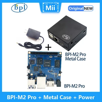 Banānu PI BPI-M2 Pro Ar Metāla Gadījumā, ja Pilnvaras Amlogic S905X3 Četrkodolu 2G LPDDR4 16.G eMMC HDMI 2.1 WiFi BT 4.2 Borta Viena Kuģa