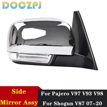 Auto Ārējo Durvju Atpakaļskata Sānu Spoguļi Assy Par Mitsubishi Pajero V97 V93 V98 Par Shogun V87 2007~2020. Gadam Ar Pagrieziena Signāla Gaismu