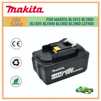 18V, Makita 5.0 Ah li-ion akumulatoru Makita BL1830 BL1815 BL1860 BL1840 Nomaiņa Barošanas Akumulatora Instruments