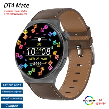 DT4 Mate Smart Skatīties Vīrieši Sievietes Bluetooth Zvanu Smartwatch NFC Kompass Sporta Ūdensizturīgs Rokas Pulksteņi Fitnesa Rokassprādze Pulkstenis