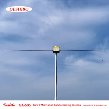 Deshibo GA-505 76-108MHz 118-136MHz Cilpa Aktīvā Antena SDR Īsviļņu Radio FM Aviācijas uztverošo Antenu TEF6686 MAX707 702
