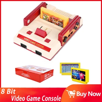 Ģimenes Dators, Spēļu Konsole, Nes Bezvadu Famicom Klasiskās Konsoles FC Uzcelta Retro 1000 Spēles, TV Spēles Spēlētājs Ar Diviem Gamepad
