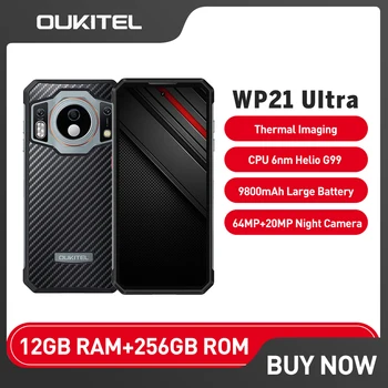 OUKITEL WP21 Ultra Izturīgs, Ūdensnecaurlaidīgs Viedtālrunis 12 GB+256 GB 9800mAh Akumulatora 6.78