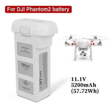 Jaunu 11.1 V 5200mah Lipo Dūkoņa Akumulatoru DJI Phantom 2 Quadcopter Akumulatora 57.72 Wh Rezerves Akumulatoru Dūkoņa Daļas