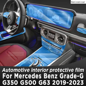 Priekš Mercedes Benz G-Klase W463 G350 G500 G63 2019-2023 Pārnesumkārbas Paneļa Navigācija, Automobiļu Interjera Ekrāna aizsargplēvi TPU
