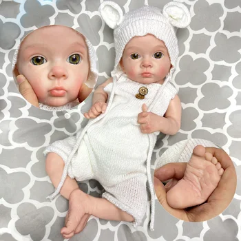 18 Collu Silikona Atdzimis Bērnu Meitene Lelle Roku darbs Soft touch bebe atdzimis corpo de silikona inteiro Divas Izvēles