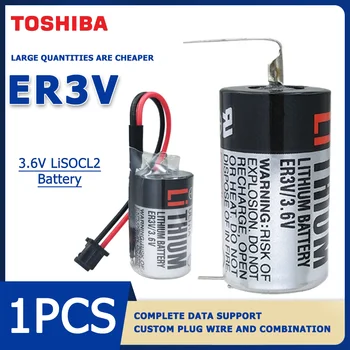 TOSHIBA ER3V 1/2AA 3,6 V Litija Akumulators Piemērots PLC Servo Robots Vadītāja Programmētājs
